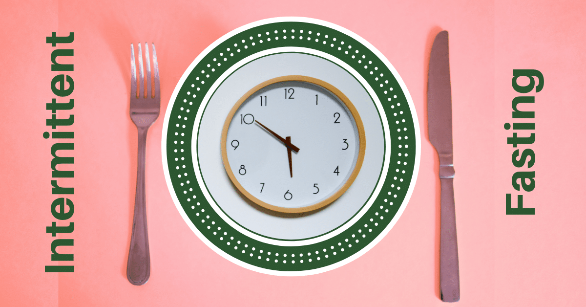 clock on plate, silverware - Intermittent Fasting