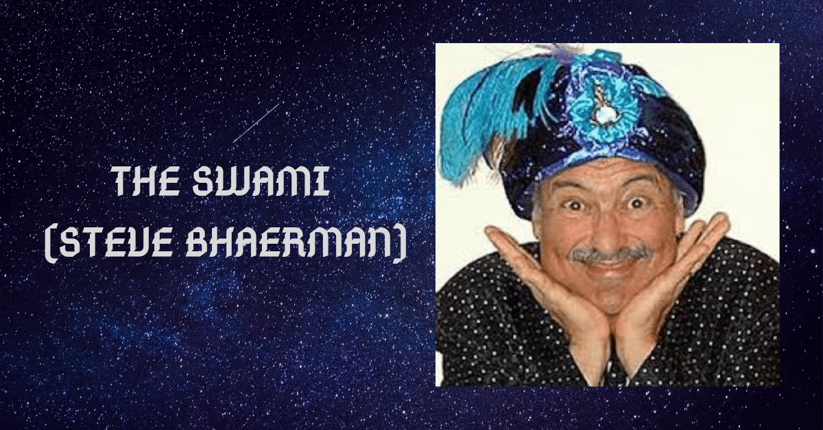 Swami Steve Bhaerman Cosmic background, Magi hat