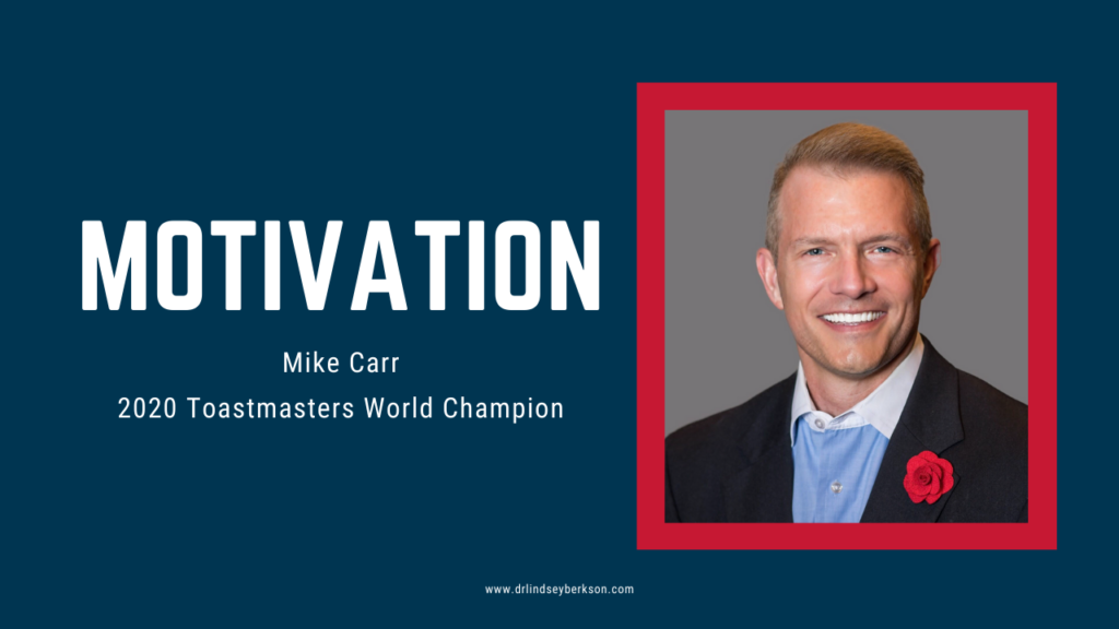 Toastmasters 2020 World Champion Mike Carr
